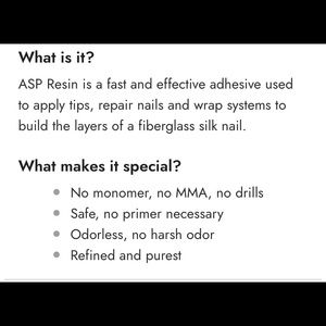 Resin for nails